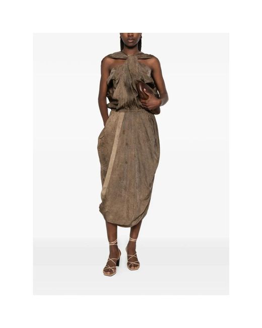 Midi Dresses Uma Wang de color Natural