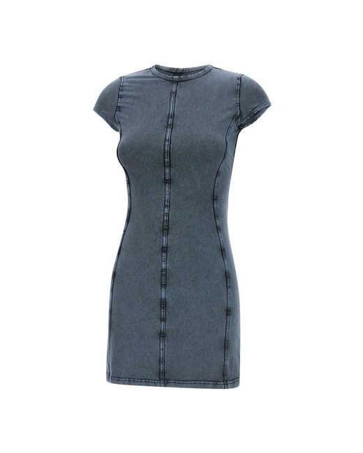 DIESEL D-Cupsleeves Mini Jurk in het Blue