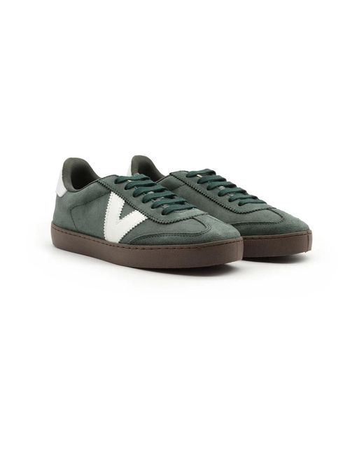 Victoria Grüne wildleder-sneakers mit ergonomischer fußbett in Green für Herren