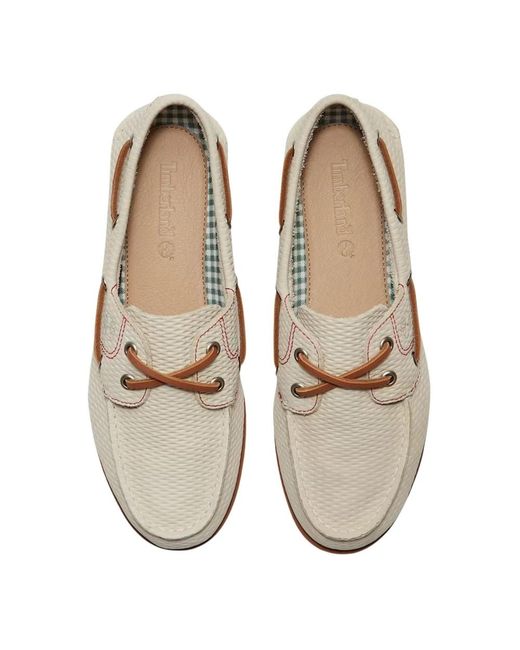 Timberland White Klassischer Bootsschuh