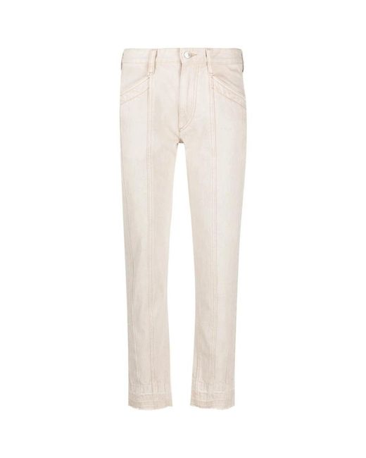 Isabel Marant Natural Slim-Fit Jeans