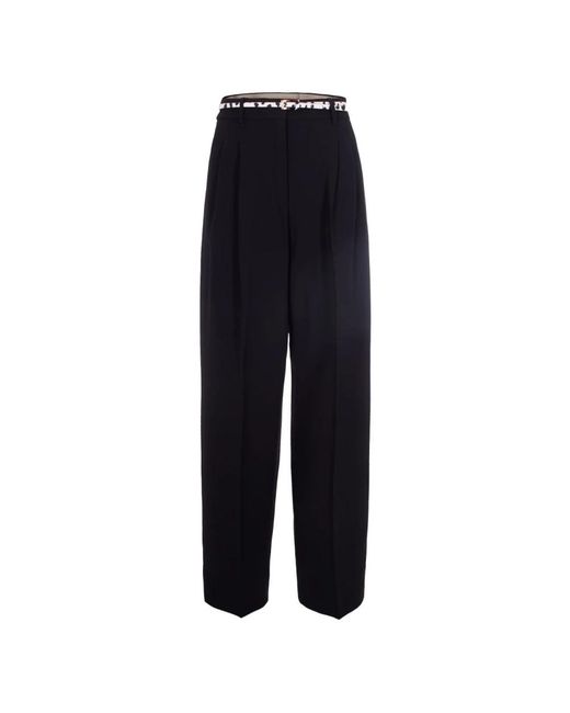Wide Trousers Max Mara de color Blue