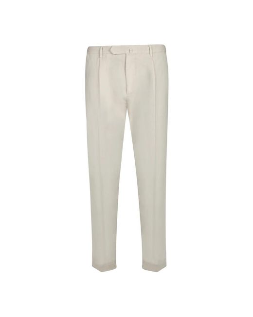 Dell'Oglio Gray Slim-Fit Trousers for men