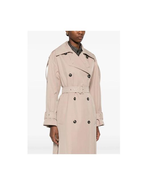 Sportmax Natural Trench Coats