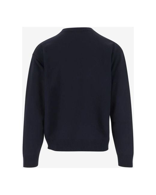 DSquared² Blue Round-Neck Knitwear for men