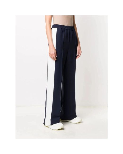 MSGM Blue Weite Hosen