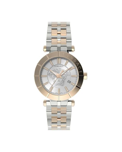 Versace V-Race Restyling 42 Mm in het Metallic voor heren