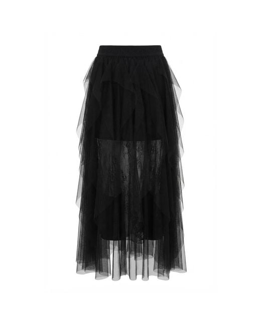 Ermanno Scervino Black Midi Skirts