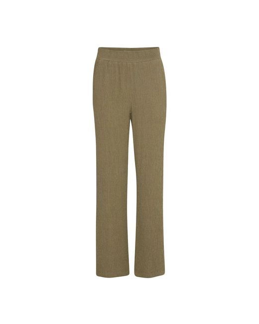 B.Young Green Wide Trousers