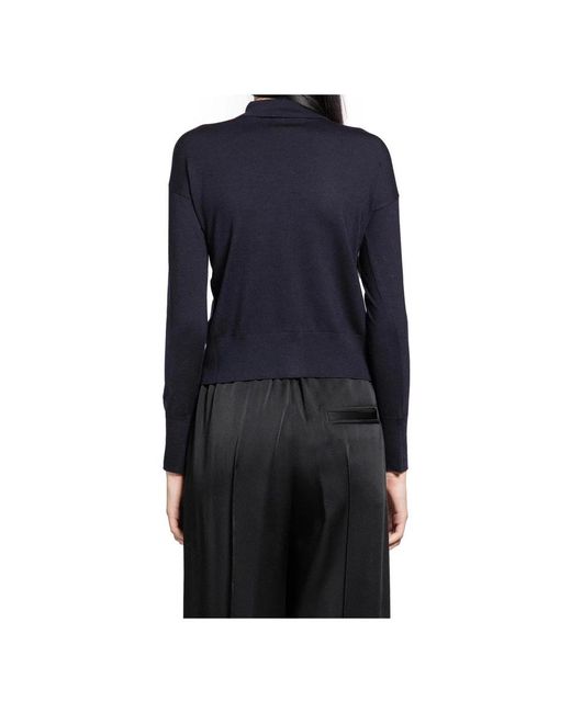Max Mara Mxmmedeola Gebreid Poloshirt in het Blue
