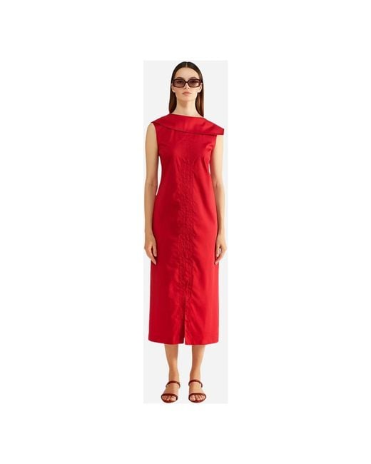 Liviana Conti Red Midi Dresses