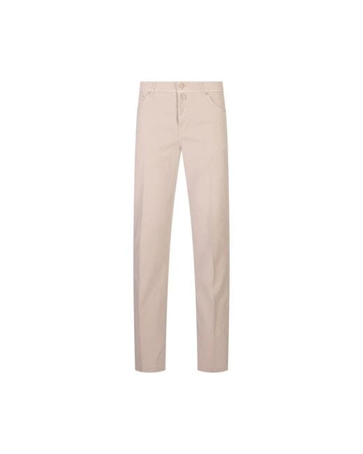 Kiton Chinos in het Natural voor heren