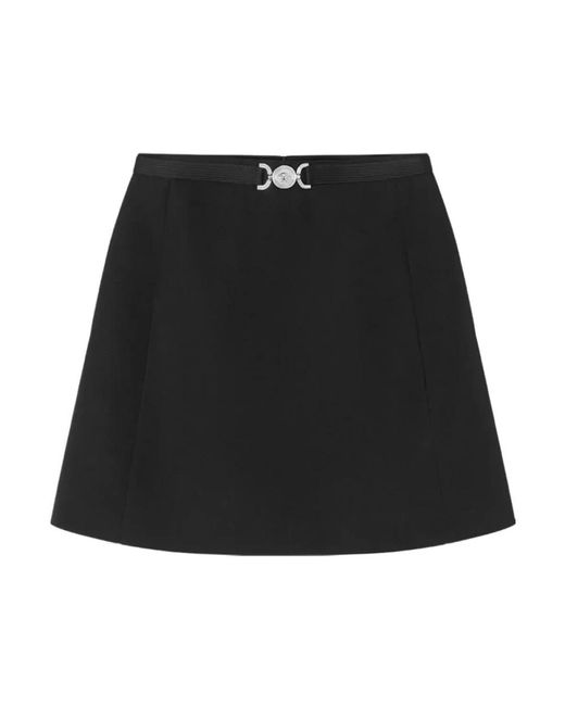 Versace Black Short Skirts