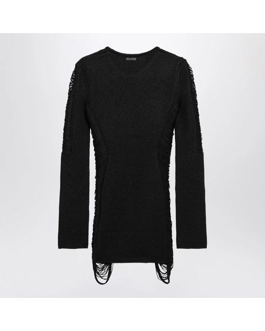 The Attico Black Round-Neck Knitwear