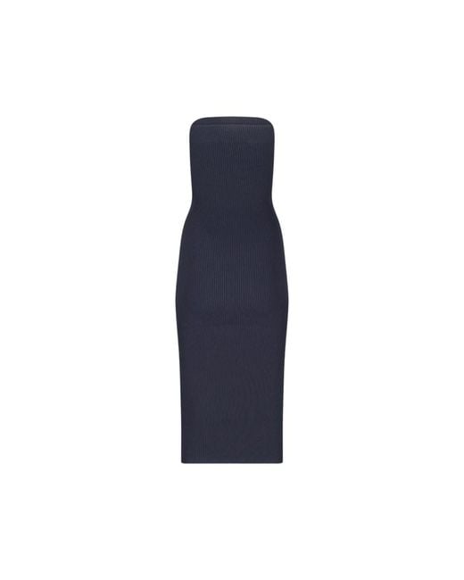 Max Mara Blue Knitted Dresses