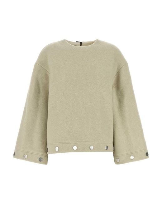 Nanushka Natural Round-Neck Knitwear