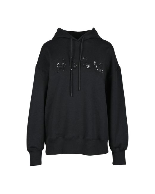 Sudadera De Algodón, Mujer, Talla MSGM de color Black