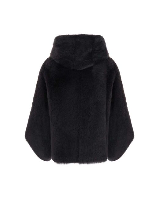 Suprema Shearling Jas in het Black