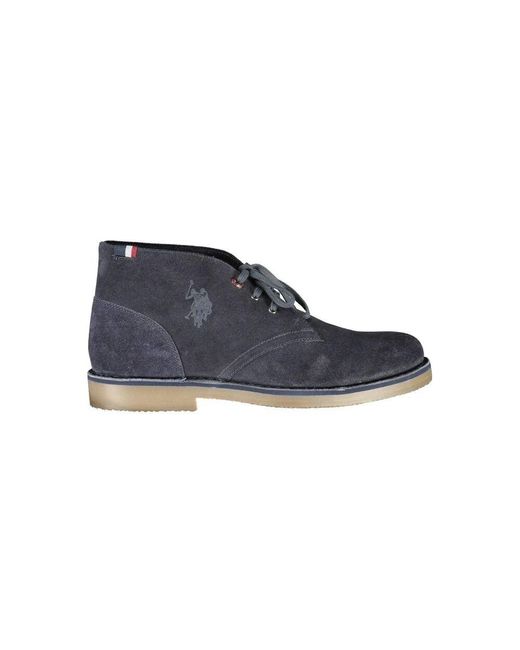 U.S. POLO ASSN. Blue Lace-Up Boots for men