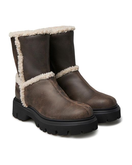 Loriblu Brown Combat Stiefeletten