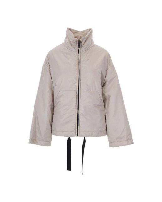Weekend by Maxmara Jassen ,Polyester Waterafstotende Gewatteerde Jas in het Gray