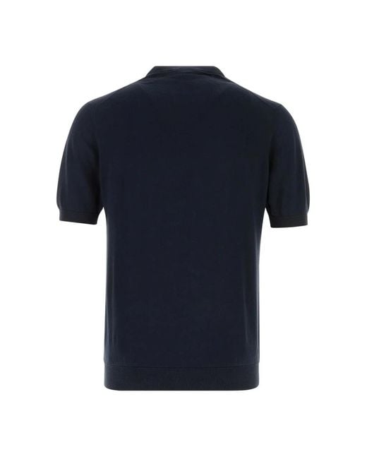 Fedeli Blue Round-Neck Knitwear for men