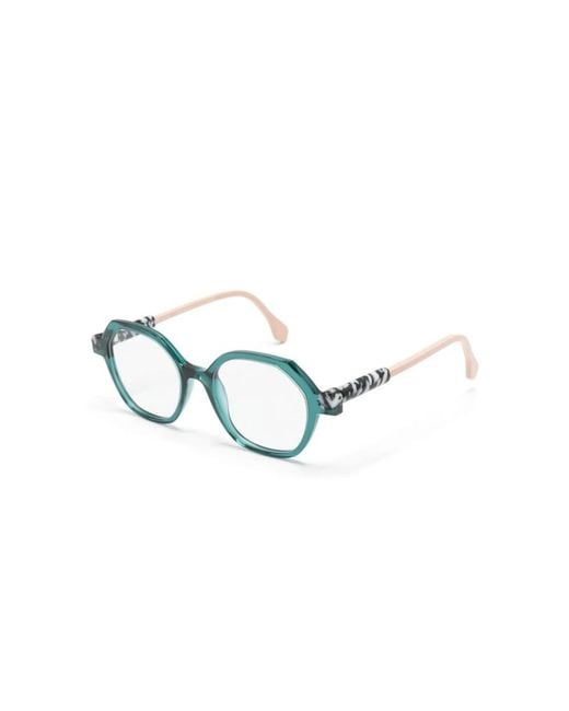 Face A Face Blue Glasses