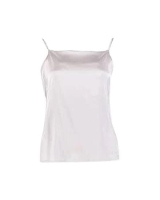 Sleeveless Tops Humanoid de color White