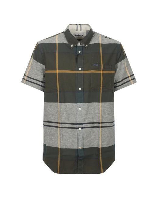 Barbour Gray Short Sleeve Shirts for men