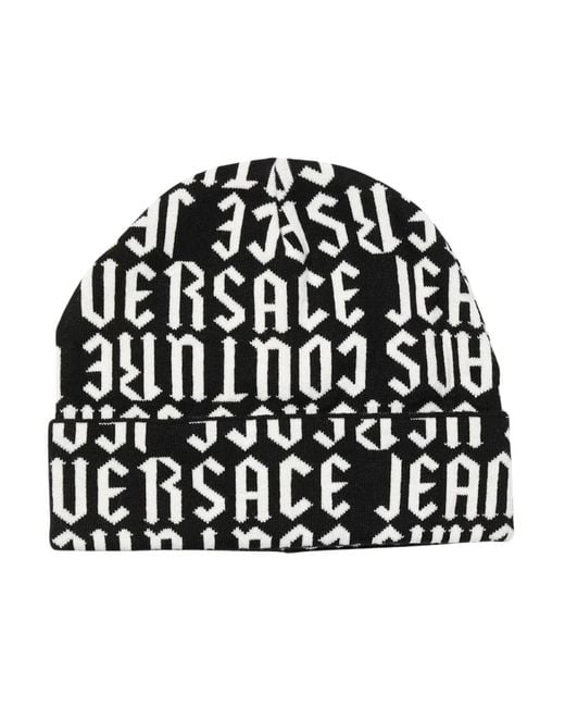Versace Jeans Couture Black Beanies for men
