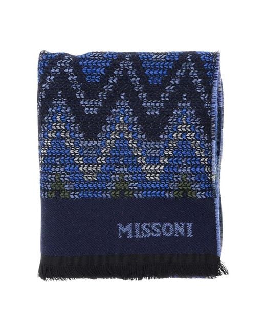Missoni Blue Winter Scarves for men
