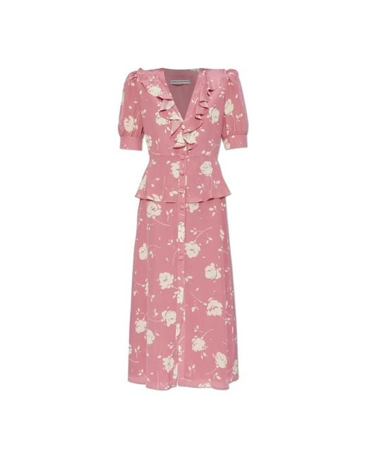 Alessandra Rich Pink Midi Dresses