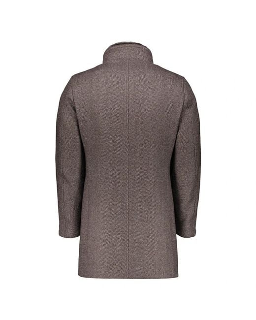 Moorer Brown Single-Breasted Coats for men