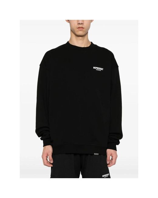 Represent Hoodies & Sweatvesten ,Zwart ,Katoen Owners Club Sweatshirt in het Black voor heren