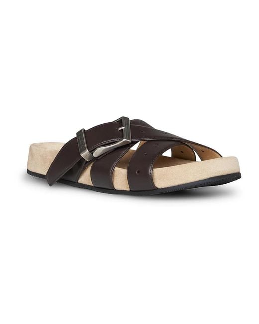 Balenciaga Brown Sliders for men