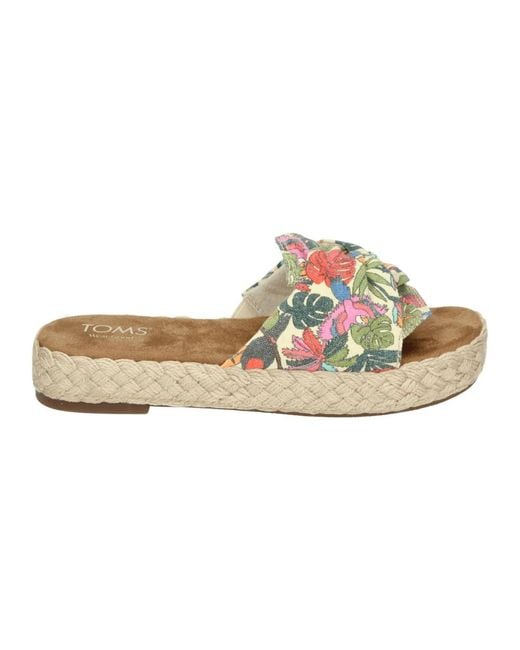 TOMS White Slide Sandalen Sportliches Design
