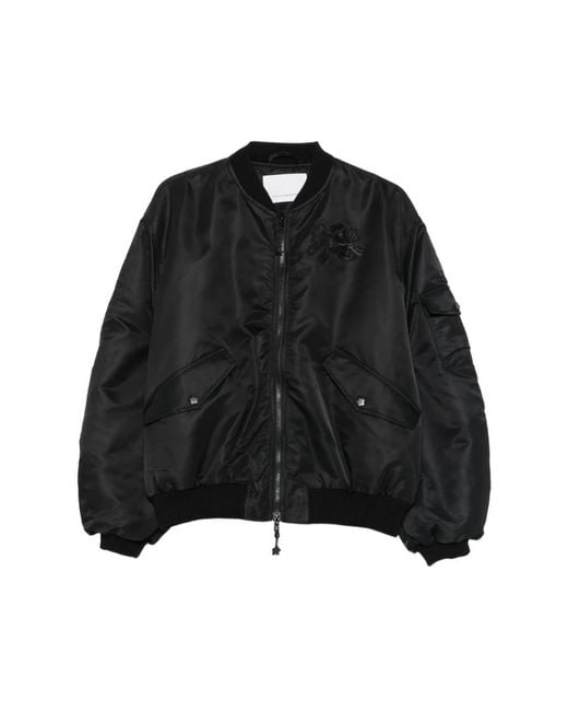 CECILIE BAHNSEN Black Bomber Jackets
