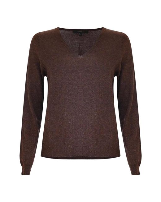 V-Neck Knitwear Kocca de color Brown