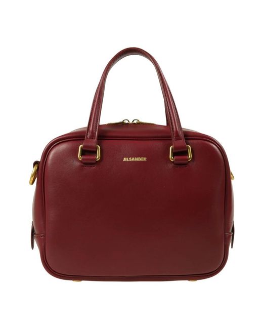 Jil Sander Red Kompakte Ledertasche