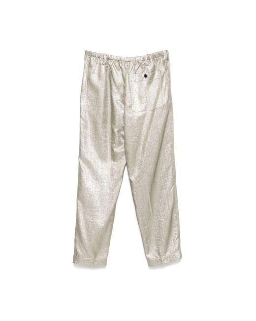 Dries Van Noten Gray Straight Trousers for men
