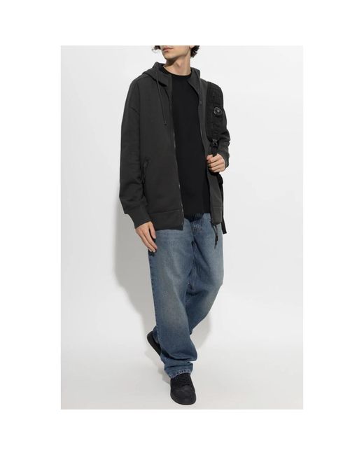 C P Company Black Zip-Throughs for men
