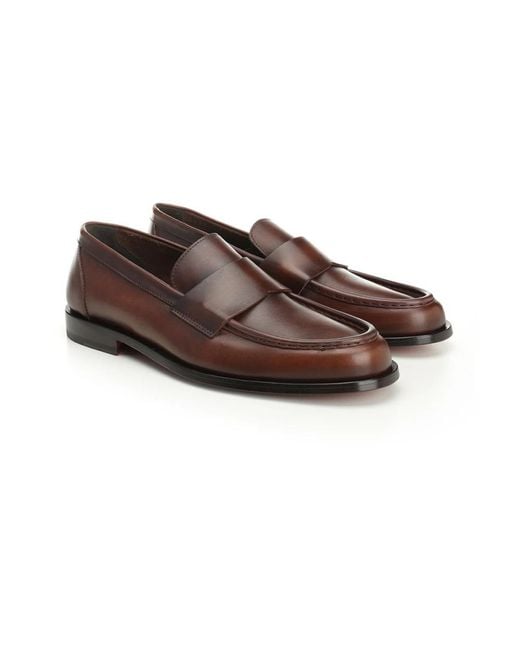 Corvari Brown Loafers for men