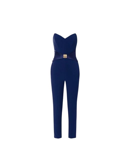 Elisabetta Franchi Blue Jumpsuits