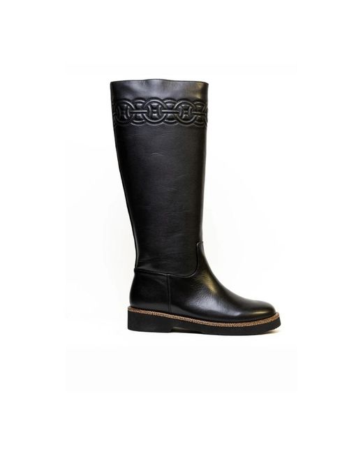 Borbonese Boot Vitello in het Black