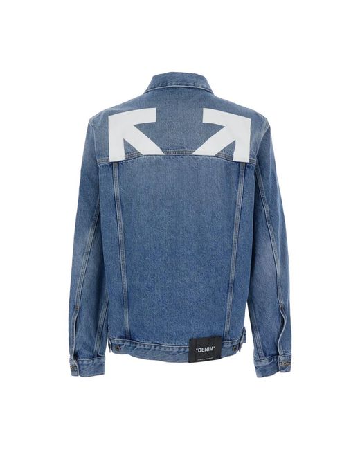 Off-White c/o Virgil Abloh Blue Denim Jackets for men