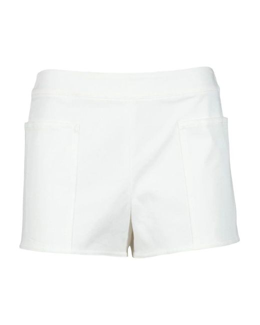 Max Mara White Short Shorts