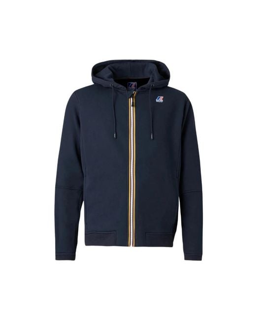 K-Way Blue Zip-Throughs for men