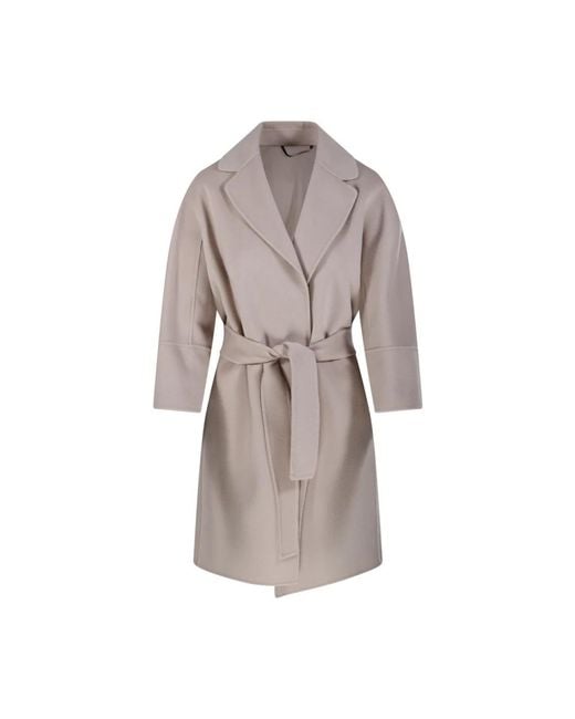 Max Mara Brown Belted Coats