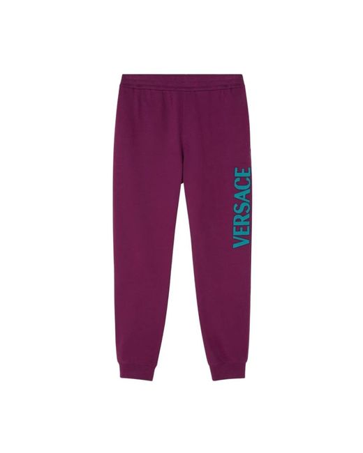 Versace Purple Sweatpants for men