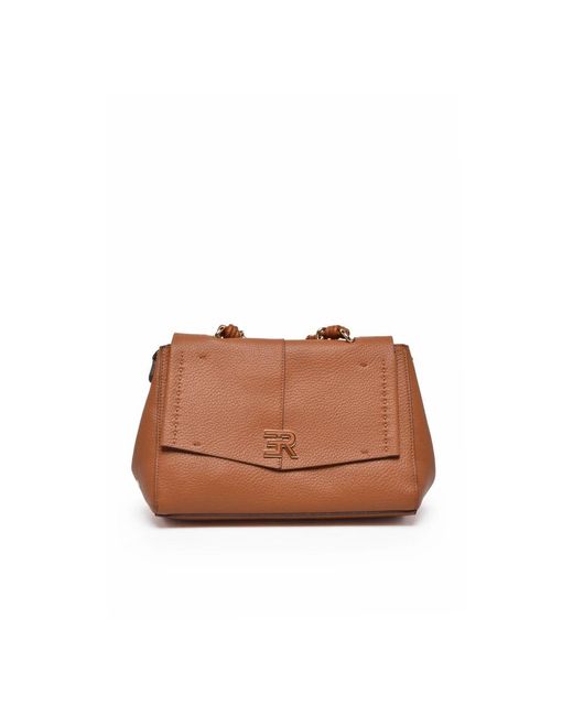 Ermanno Scervino Brown Shoulder Bags